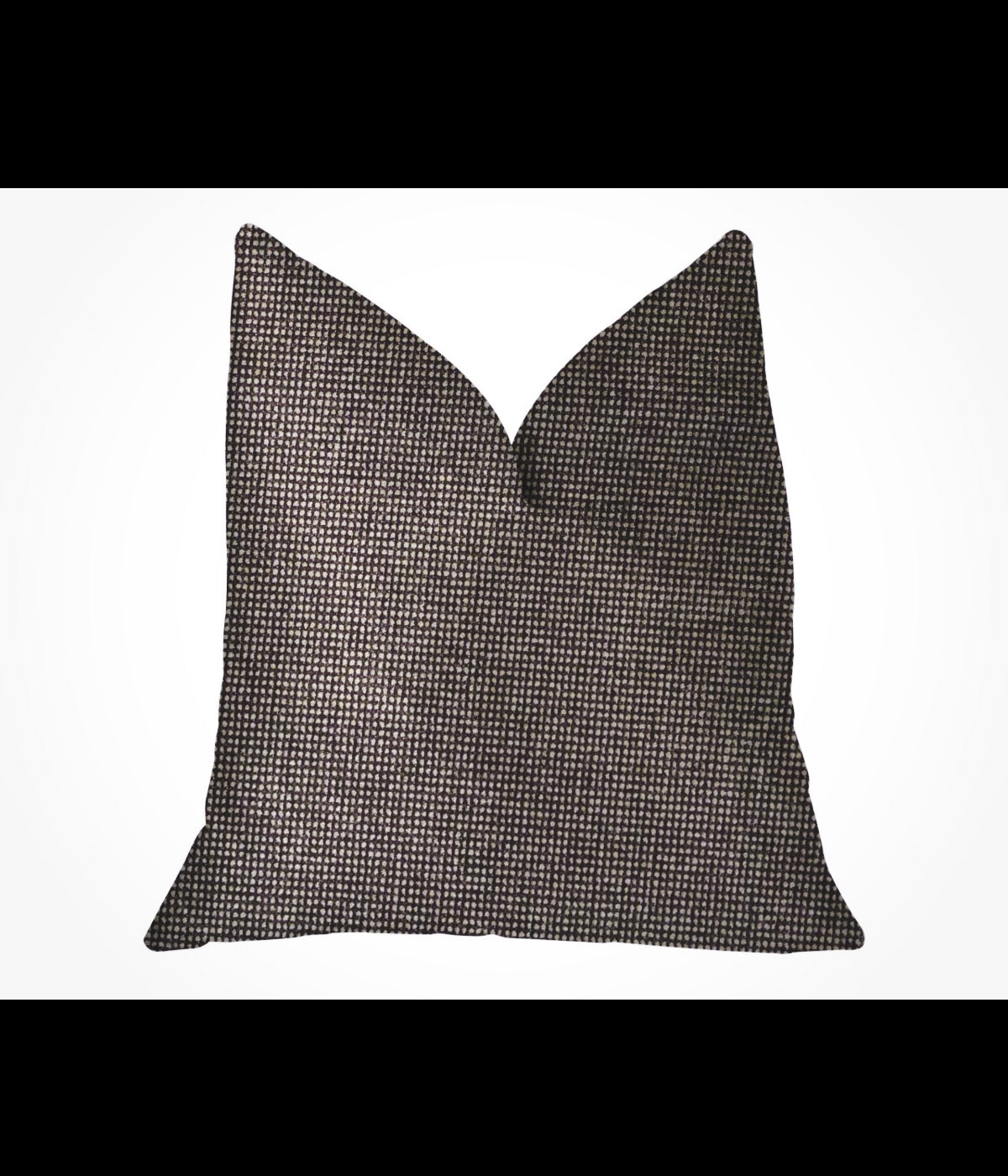 Abigail Charcoal Luxury Throw Pillow – Handcrafted Modern Textured Designer Cushion