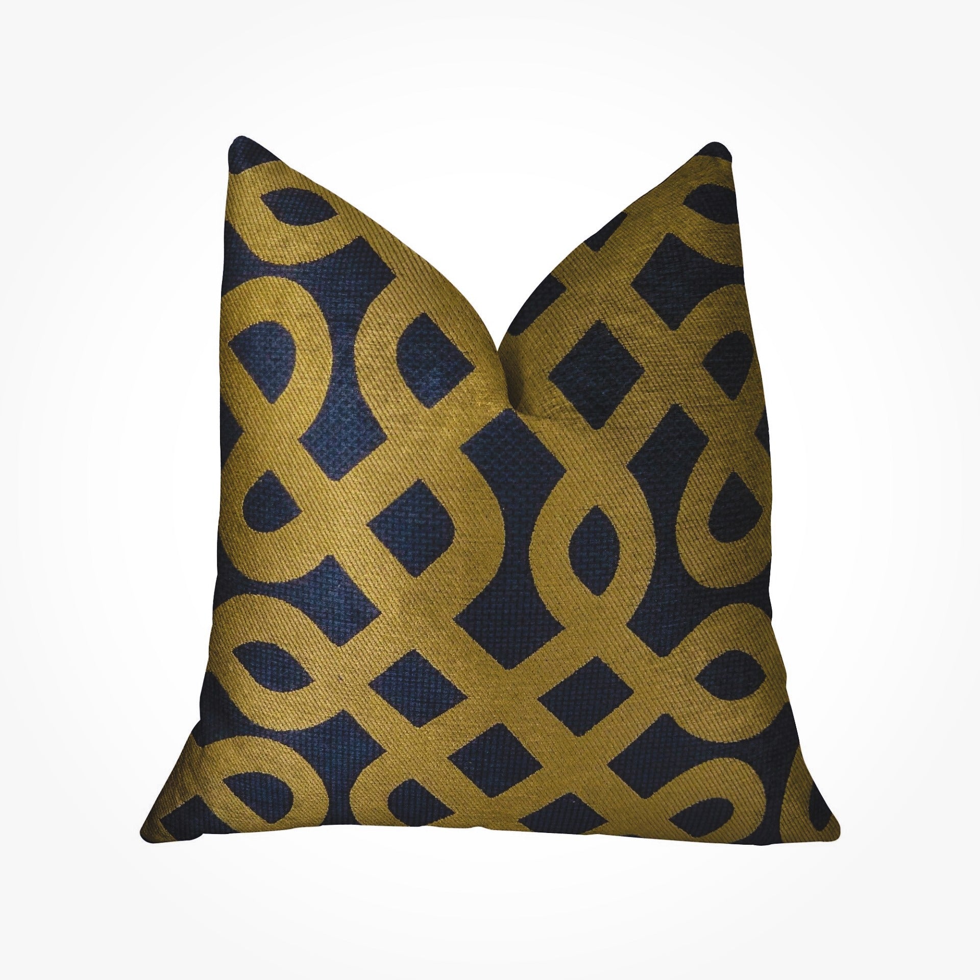 Golden Bijou Luxury Throw Pillow – Black & Gold Geometric Designer Cushion | Handmade in USA | Sundara Casa